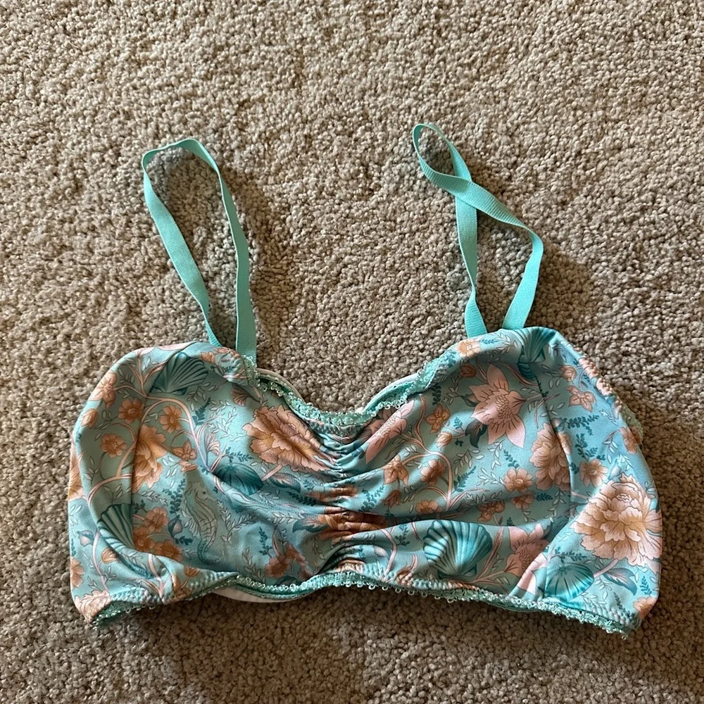 Spell Blue Seashell Bralette EUC - Picture 3 of 5